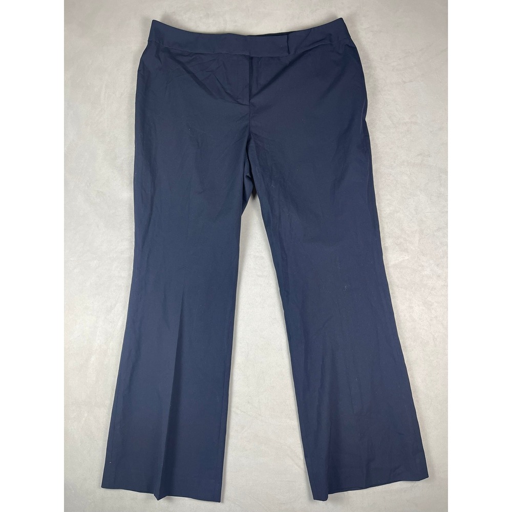Alex Marie Navy Blue Straight‎ Leg Dress Pants Plus Size 18 Workwear Trousers